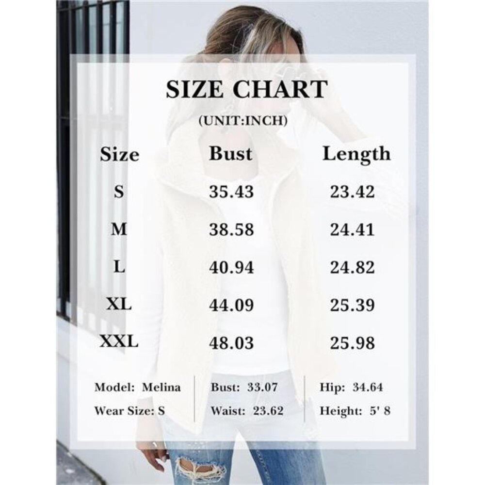 Womens Fuzzy Sherpa Fleece Lightweight Vest - Picture 6 of 7